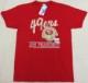 "DeadStock Vintage"MADE IN U.S.A. Champion/トリコタグ 50/50(ゴーゴー)カラー Tシャツ(赤)/SanFrancisco 49ers(サンフランシスコ フォーティーナイナース)