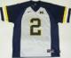 NCAA カレッジグッズ "限定モデル" NIKE レプリカフットボールジャージ2 #2(白色/紺色)/Michigan Wolverines(ミシガン大学 ウルバリンズ)