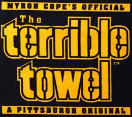 ピッツバーグ スティーラーズ グッズ テリブルハンドタオル#通常版(黒)/ Pittsburgh Steelers
