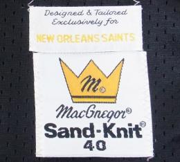 ニューオーリンズ・セインツ グッズ サンドニット 80's-90's ヴィンテージ オーセンティックジャージ(黒)#15 / New Orleans Saints