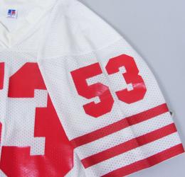 サンフランシスコ・フォーティーナイナース グッズ ラッセル 80's-90's ヴィンテージ オーセンティックジャージ(白)#53 / San Francisco 49ers