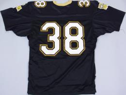 ニューオーリンズ・セインツ グッズ サンドニット 80's-90's ヴィンテージ オーセンティックジャージ(黒)#38 / New Orleans Saints