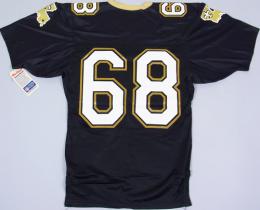 ニューオーリンズ・セインツ グッズ サンドニット 80's-90's ヴィンテージ オーセンティックジャージ(黒)#68 / New Orleans Saints