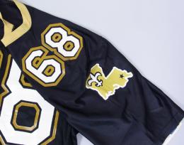 ニューオーリンズ・セインツ グッズ サンドニット 80's-90's ヴィンテージ オーセンティックジャージ(黒)#68 / New Orleans Saints