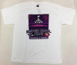 第47回スーパーボウル記念"チケット ドライバー" Tシャツ(白)/ サンフランシスコ フォーティーナイナース ボルチモア レイヴンズ