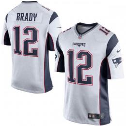 NFLグッズ ナイキ レプリカジャージ#12 トム・ブレイディー  / Tom Brady (白) / New England Patriots ( ニューイングランド ペイトリオッツ )