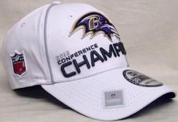 ボルチモア レイブンズ グッズ ニューエラ NFL '12 AFC カンファレンス優勝記念ロッカールーム 39 Thirty FLEX CAP(白) / Baltimore Ravens