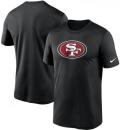 サンフランシスコ 49ers グッズ ナイキ エッセンシャル ドライフィットTシャツ (黒) / San Francisco 49ers