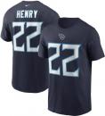 デリック・ヘンリー テネシー タイタンズ ナイキ プレイヤーナンバー両面Tシャツ (紺)/ Derrick Henry Tennessee Titans