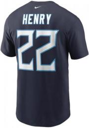 デリック・ヘンリー テネシー タイタンズ ナイキ プレイヤーナンバー両面Tシャツ (紺)/ Derrick Henry Tennessee Titans