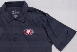 サンフランシスコ フォーティーナイナース ナイキ '2013 サイドライン プレシーズン ポロシャツ (ドライフィット版) (チャコールグレー) / San Francisco 49ers