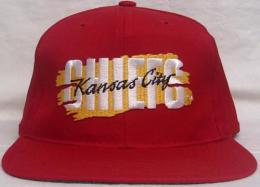カンザスシティ・チーフス グッズ ニューエラ ヴィンテージ スナップバック キャップ "ツイル3本線"(赤) / Kansas City Chiefs