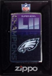 [ NFL SUPERBOWL Limited Edition ZIPPO LIGHTER ] NFL グッズ SUPER BOWL LII (第52回スーパーボウル)優勝記念ZIPPOライター Philadelphia Eagles ( フィラデルフィア イーグルス )