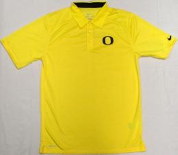 オレゴン・ダックス グッズ ナイキ '2013 サイドライン コーチズ ポロシャツ (ドライフィット版) (黄)/ Oregon Ducks