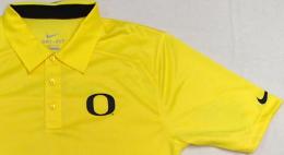 オレゴン・ダックス グッズ ナイキ '2013 サイドライン コーチズ ポロシャツ (ドライフィット版) (黄)/ Oregon Ducks
