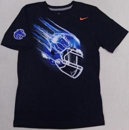 ボイジーステイト・ブロンコス グッズ ナイキ ヘルメット Tシャツ (黒)/ Boise State Broncos