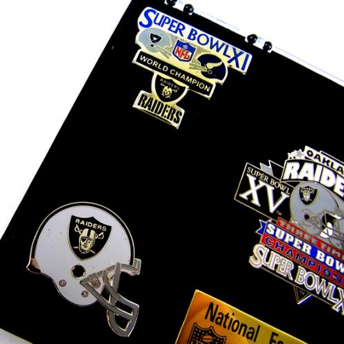 NFL グッズ Oakland Raiders / Los Angeles Raiders ピンバッチセット "DEADSTOCK