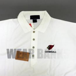 アリゾナ カーディナルス アンティグア ヴィンテージ半袖刺繍ポロ(白) / Arizona Cardinals