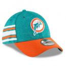 マイアミ ドルフィンズ グッズ ニューエラ NFL '18 サイドライン ホーム 39 Thirty FLEX CAP (アクア/オレンジ) ※クラシックロゴ版/ Miami Dolphins