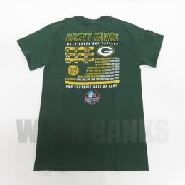 ブレッド・ファーブ グリーンベイ パッカーズ マジェスティック PRO FOOTBALL HALL OF FAME (殿堂入り) Achievement 両面Tシャツ(緑)/ Brett Favre Green Bay Packers