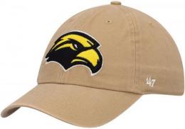 サザン ミシシッピ ゴールデン イーグルス '47BRAND ( フォーティーセブンブランド ) NCAA レガシー クリーンアップ スラウチ CAP (カーキ)/ Southern Miss Golden Eagles