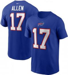 ジョシュ アレン バッファロー ビルズ ナイキ プレイヤーナンバー両面Tシャツ (青)/ Josh Allen Buffalo Bills