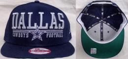 ダラス カウボーイズ ニューエラ NFL '12 レイトラル 9FIFTY SnapBack CAP (紺)/ Dallas Cowboys