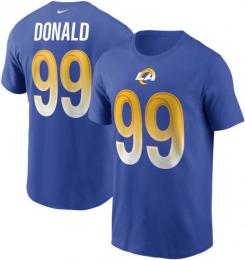 アーロン ドナルド ロサンゼルス ラムズ ナイキ プレイヤーナンバー両面Tシャツ (ロイヤルブルー)/ Aaron Donald Los Angeles Rams