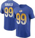 アーロン ドナルド ロサンゼルス ラムズ ナイキ プレイヤーナンバー両面Tシャツ (ロイヤルブルー)/ Aaron Donald Los Angeles Rams