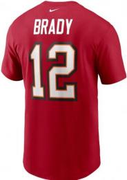 トム ブレイディ タンパベイ バッカニアーズ ナイキ プレイヤーナンバー両面Tシャツ (赤)/ Tom Brady Tampa Bay Buccaneers