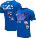 ニューヨーク ジャイアンツ プロスタンダード スーパーボウル チャンピオンズ 両面Tシャツ (青)/ New York Giants