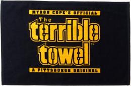 ピッツバーグ スティーラーズ グッズ テリブルハンドタオル#通常版(黒)/ Pittsburgh Steelers