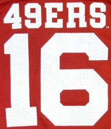 NFL グッズ DeadStock  Champion レプリカジャージ#16(赤)/ SanFrancisco 49ers ( サンフランシスコ フォーティーナイナース )