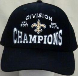 NFL グッズ 2011 NFC SOUTH Division Champions Official Locker Room CAP(BLACK)/NewOrleans Saints(ニューオリンズ セインツ)