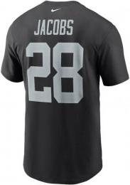 ジョシュ・ジェイコブス ラスベガス レイダース ナイキ プレイヤーナンバー両面Tシャツ (黒)/ Josh Jacobs Las Vegas Raiders