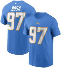 ジョーイ・ボーサ ロサンゼルス チャージャース ナイキ プレイヤーナンバー両面Tシャツ (パウダーブルー)/ Joey Bosa Los Angeles Chargers