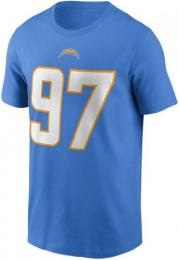 ジョーイ・ボーサ ロサンゼルス チャージャース ナイキ プレイヤーナンバー両面Tシャツ (パウダーブルー)/ Joey Bosa Los Angeles Chargers