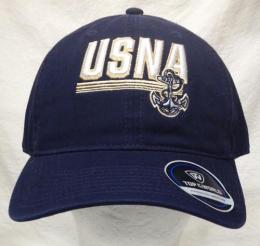 ネイビー ミッドシップメン トップ オブ ザ ワールド スライス スラウチ キャップ (紺) / Navy Midshipmen