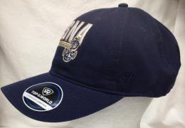 ネイビー ミッドシップメン トップ オブ ザ ワールド スライス スラウチ キャップ (紺) / Navy Midshipmen