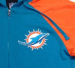 マイアミ ドルフィンズ NFL G3 '2022 デェフェンダー ラグラン バーシティー ジャケット(アクア/オレンジ)/ Miami Dolphins