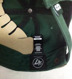 ミシガンステイト スパルタンズ '47BRAND ( フォーティーセブンブランド ) NCAA レガシー クリーンアップ スラウチ CAP (モスグリーン) / Michigan State Spartans