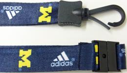 ミシガン ウルバリンズ グッズ ADIDAS ネックストラップ/ Michigan Wolverines