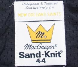 ニューオーリンズ・セインツ グッズ サンドニット 80's-90's ヴィンテージ オーセンティックジャージ(黒)#38 / New Orleans Saints