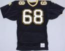 ニューオーリンズ・セインツ グッズ サンドニット 80's-90's ヴィンテージ オーセンティックジャージ(黒)#68 / New Orleans Saints