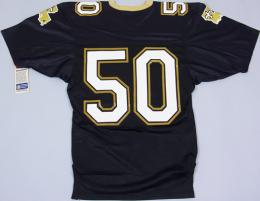 ニューオーリンズ・セインツ グッズ サンドニット 80's-90's ヴィンテージ オーセンティックジャージ(黒)#50 / New Orleans Saints