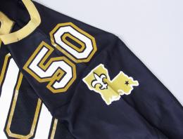 ニューオーリンズ・セインツ グッズ サンドニット 80's-90's ヴィンテージ オーセンティックジャージ(黒)#50 / New Orleans Saints