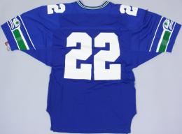 シアトル シーホークス グッズ ラッセル 90's ヴィンテージ オーセンティックジャージ#22(青)/ Seattle Seahawks　Compton 1980 N.W.A. Eazy-E