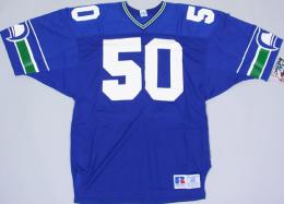 シアトル シーホークス グッズ ラッセル 90's ヴィンテージ オーセンティックジャージ#50(青)/ Seattle Seahawks　Compton 1980 N.W.A. Eazy-E