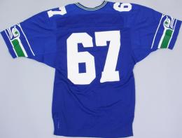 シアトル シーホークス グッズ ラッセル 90's ヴィンテージ オーセンティックジャージ#67(青)/ Seattle Seahawks　Compton 1980 N.W.A. Eazy-E