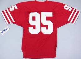 サンフランシスコ・フォーティーナイナース グッズ ラッセル 80's-90's ヴィンテージ オーセンティックジャージ(赤)#95 / San Francisco 49ers